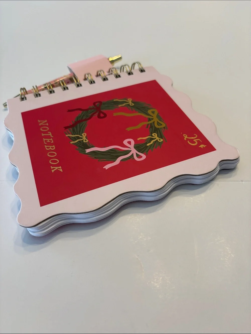 Fringe Festive Wreath Spiral Notebook and Pen Set